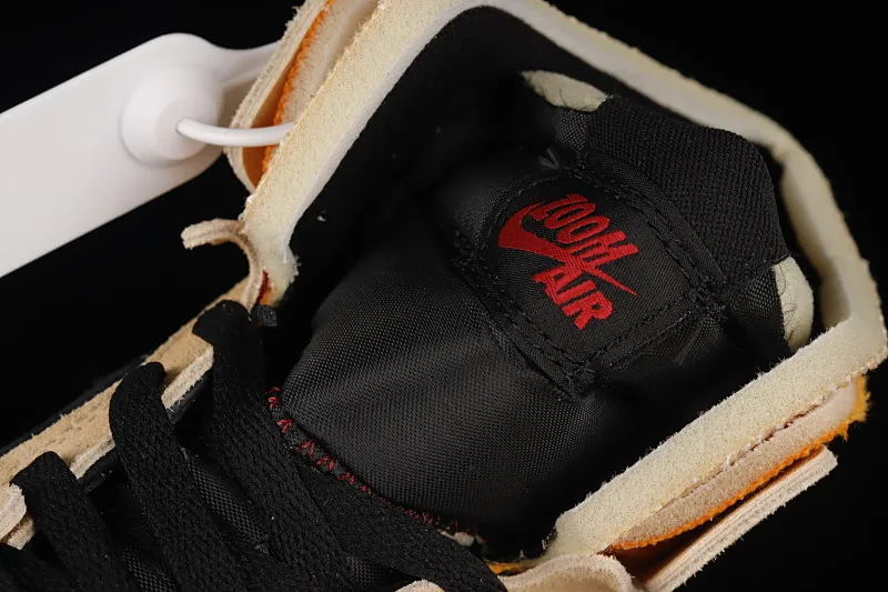 All categories Air Jordan Jordan series basketball shoes Air Jordan 1 High Air Jordan 1 Zoom CMFT AJ1 Joe 1 white, black and yellow color matching CT0978-200